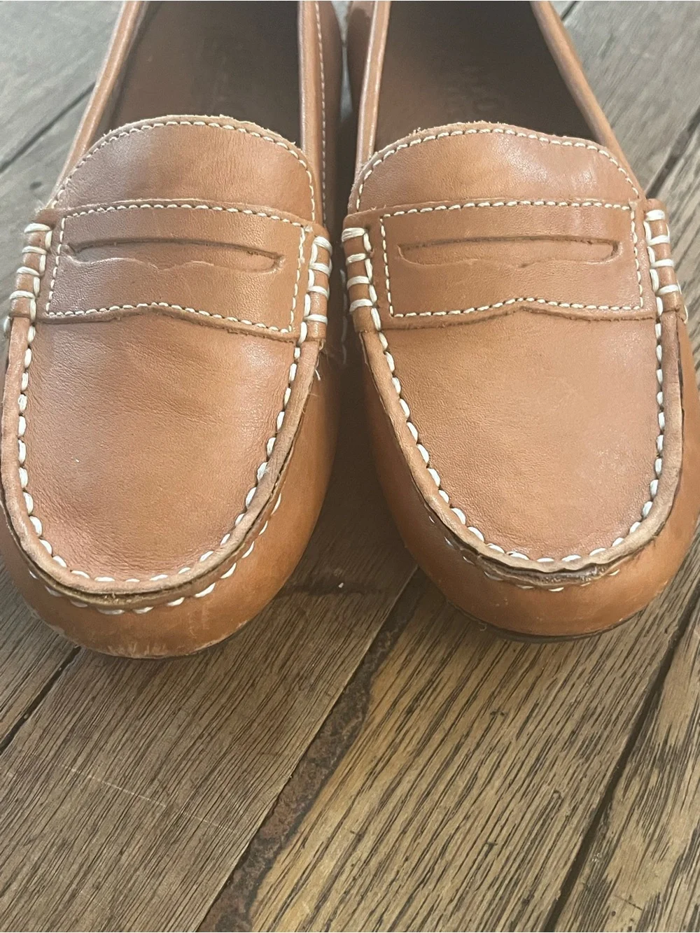 Polo Ralph Lauren Telly Penny Loafers Tan Leather Toddler 11.5 NWOB Classic